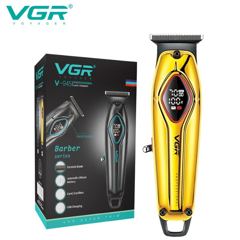 ماكينة حلاقة احترافية للرجال 180 دقيقة من التشغيل 4 إعدادات للطول VGR V-945