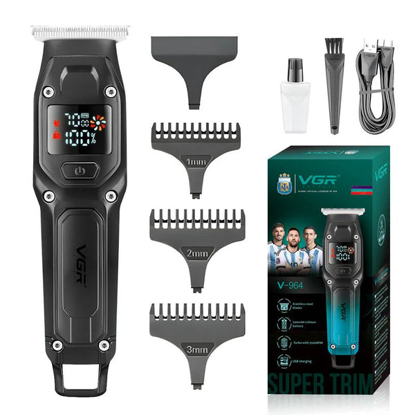 VGR V-964 ماكينة تشذيب شعر احترافية تعمل بسلك وبدون سلك
