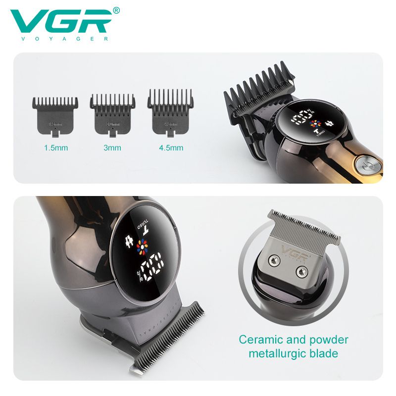 ماكينة حلاقة وتشذيب شعر الذقن للرجال VGR V-989